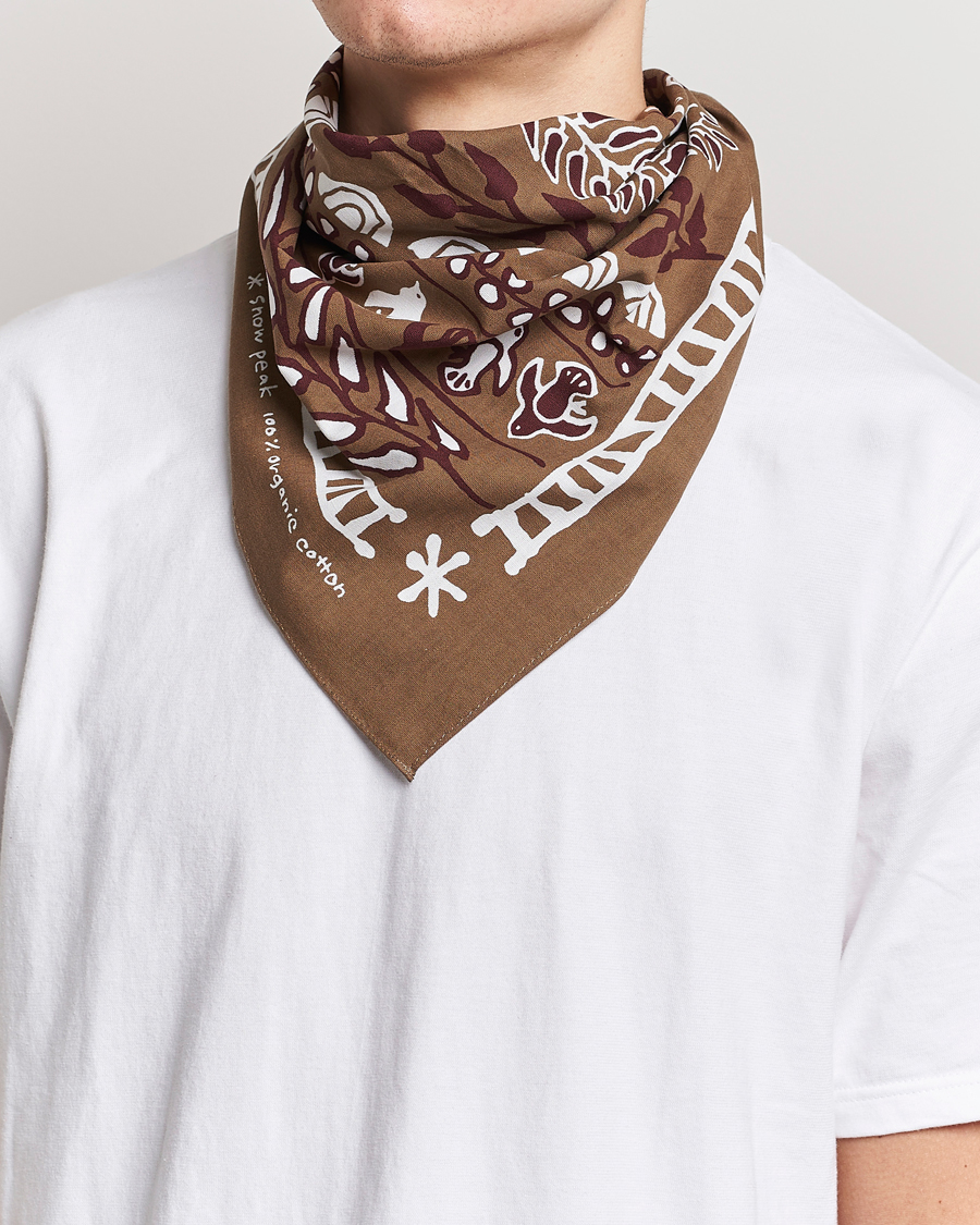 Herren | Snow Peak OG Cotton Nordic Bandana Brown | Snow Peak | OG Cotton Nordic Bandana Brown