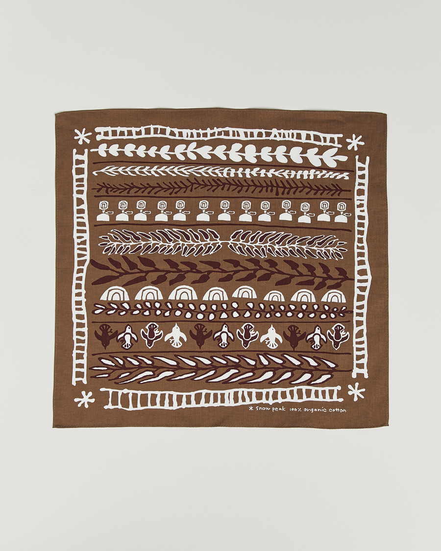 Herren | Snow Peak OG Cotton Nordic Bandana Brown | Snow Peak | OG Cotton Nordic Bandana Brown