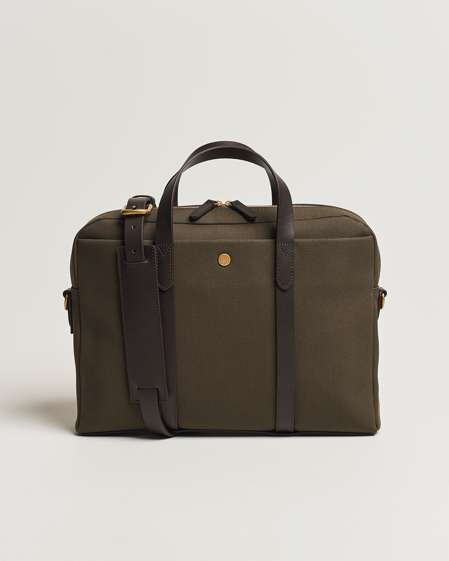 Herren | Taschen | Mismo | M/S Aspire Briefcase Army/Dark Brown