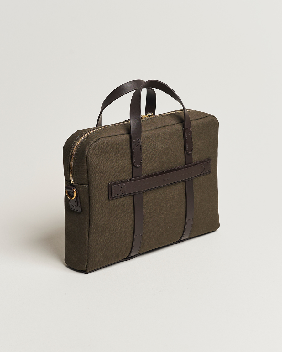 Herren | Taschen | Mismo | M/S Aspire Briefcase Army/Dark Brown