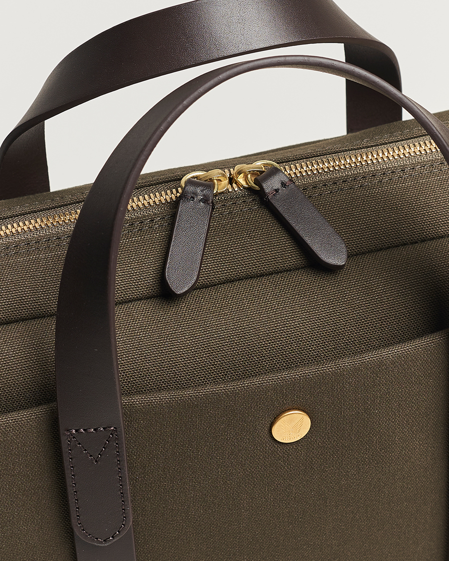 Herren | Taschen | Mismo | M/S Aspire Briefcase Army/Dark Brown
