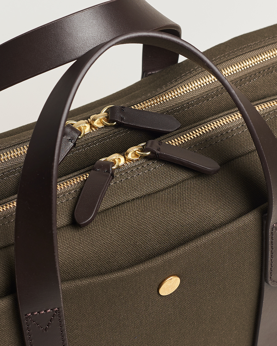 Herren | Mismo M/S Endeavour Briefcase Army/Dark Brown | Mismo | M/S Endeavour Briefcase Army/Dark Brown