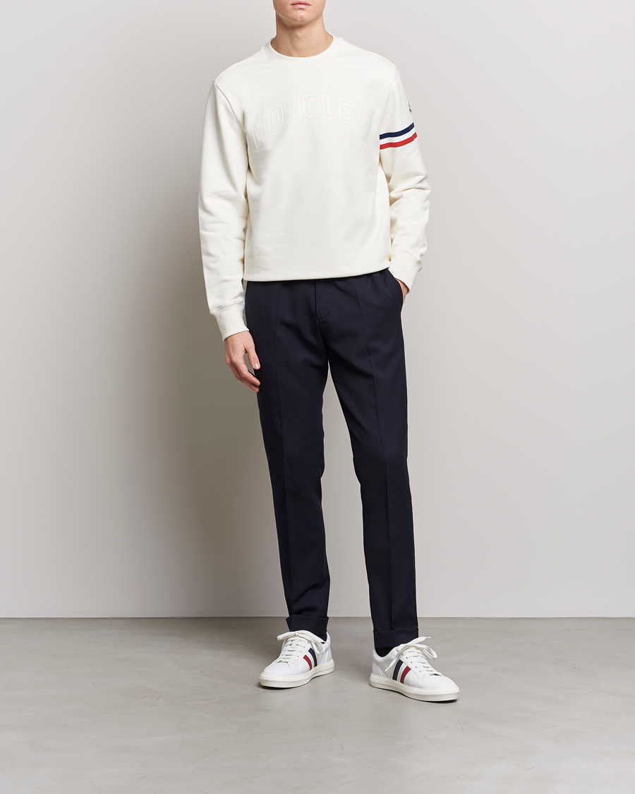 Herren | Pullover | Moncler | Armband Logo Sweatshirt White