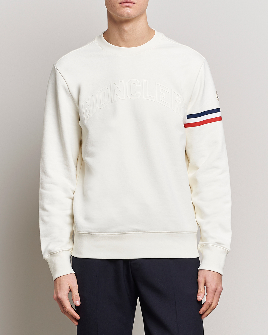 Herren | Pullover | Moncler | Armband Logo Sweatshirt White