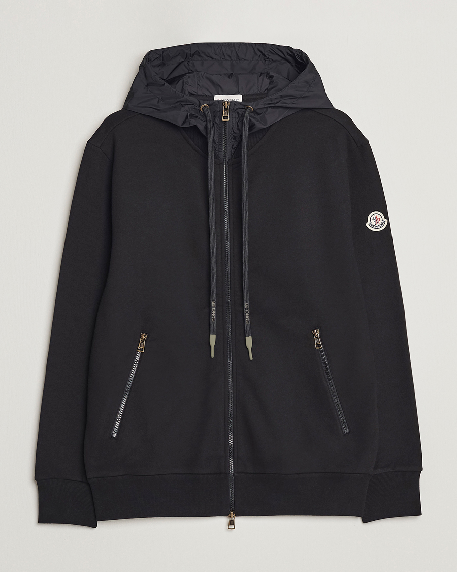 Herren | Pullover | Moncler | Hooded Zip Cardigan Black