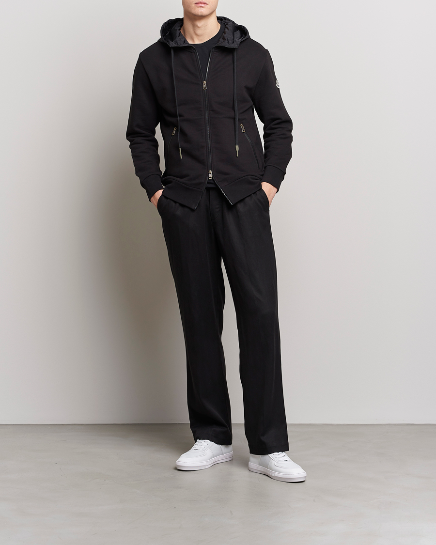 Herren | Pullover | Moncler | Hooded Zip Cardigan Black