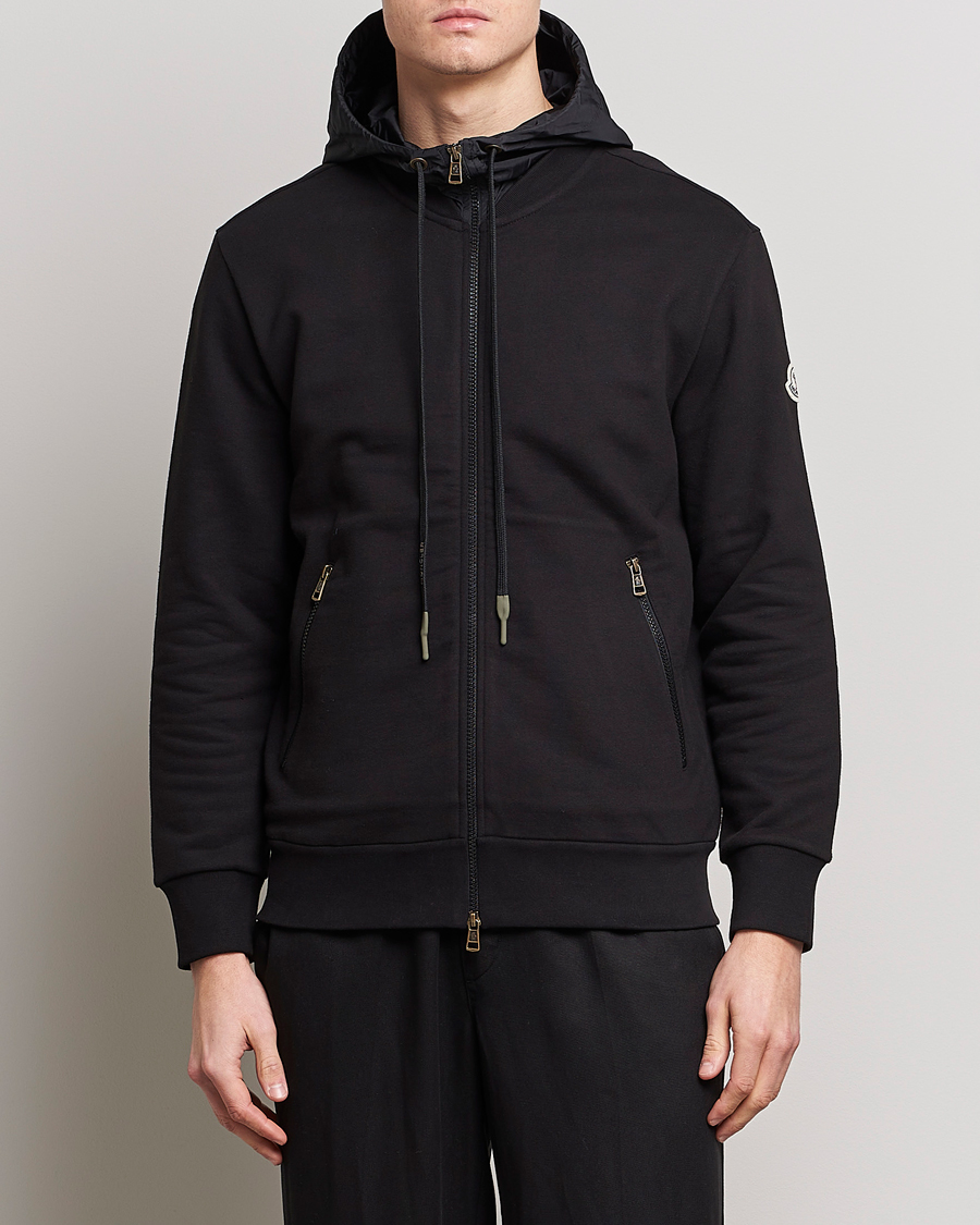 Herren | Pullover | Moncler | Hooded Zip Cardigan Black