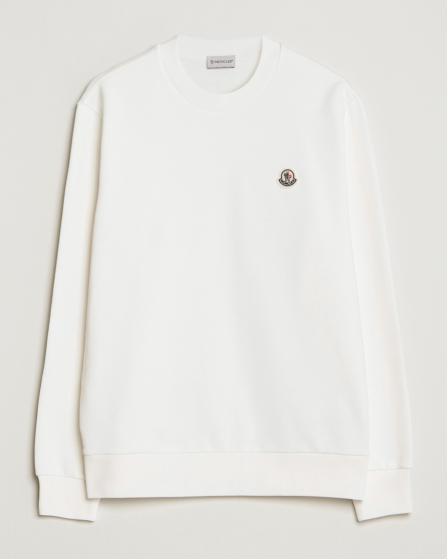 Herren | Pullover | Moncler | Logo Patch Sweatshirt White
