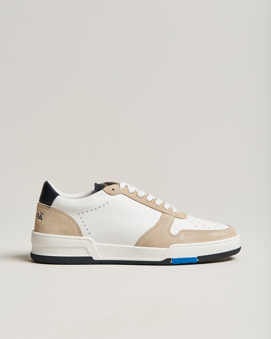Herren | Zespà ZSP23 MAX Nappa/Suede Sneakers Frost/Navy | Zespà | ZSP23 MAX Nappa/Suede Sneakers Frost/Navy