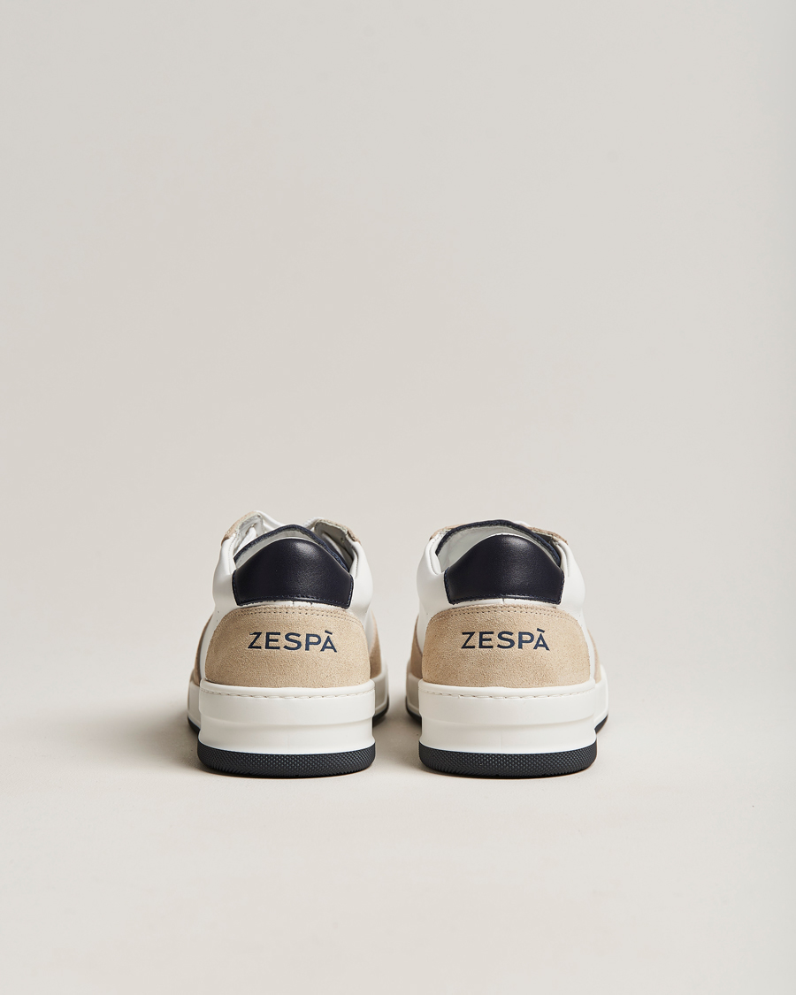 Herren | Zespà ZSP23 MAX Nappa/Suede Sneakers Frost/Navy | Zespà | ZSP23 MAX Nappa/Suede Sneakers Frost/Navy