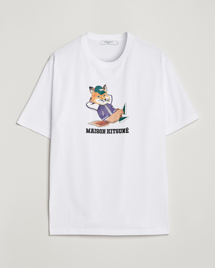 Herren | T-Shirts | Maison Kitsuné | Dressed Fox Print Tee White
