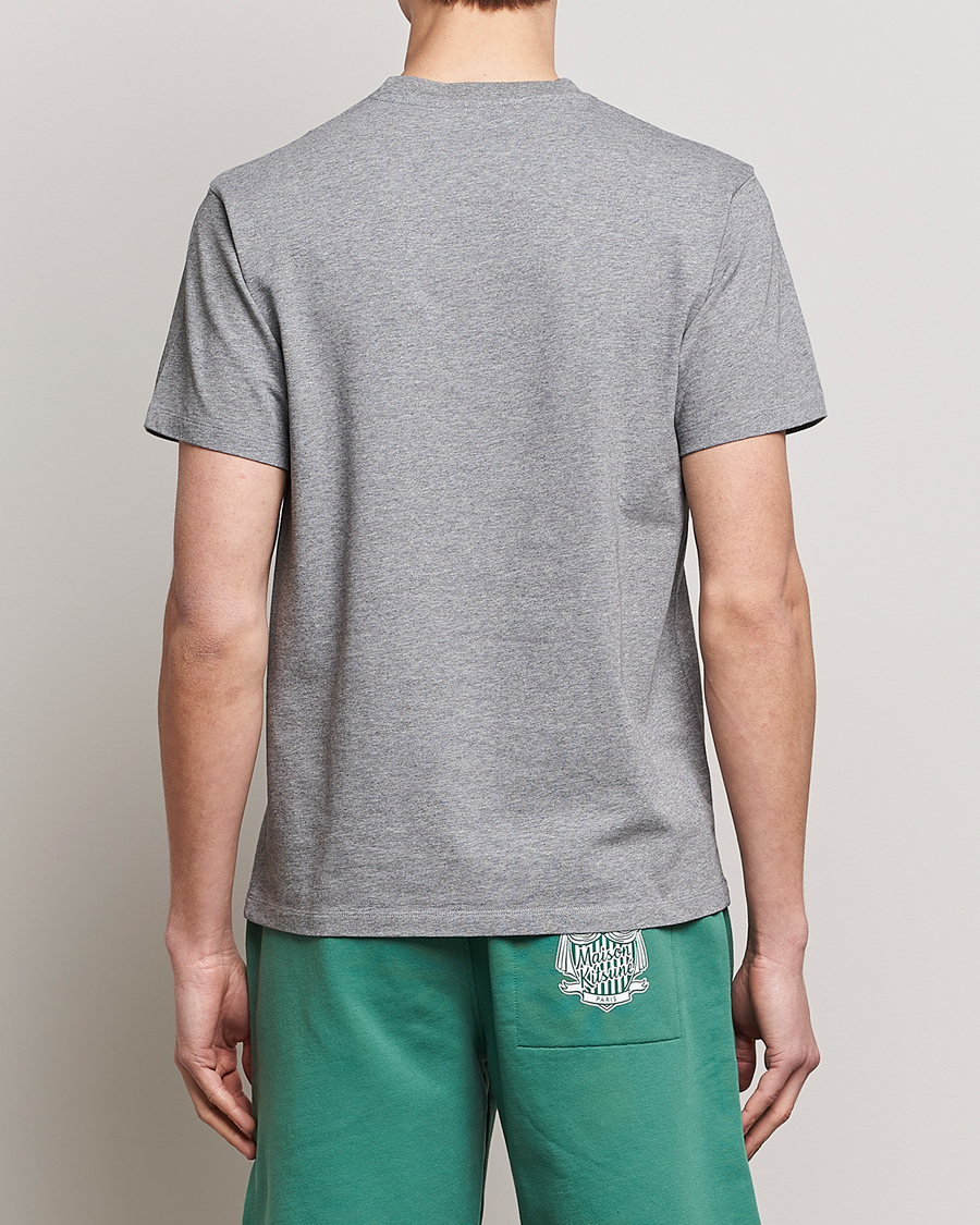 Herren | T-Shirts | Maison Kitsuné | Mini Handwriting Tee Grey Melange