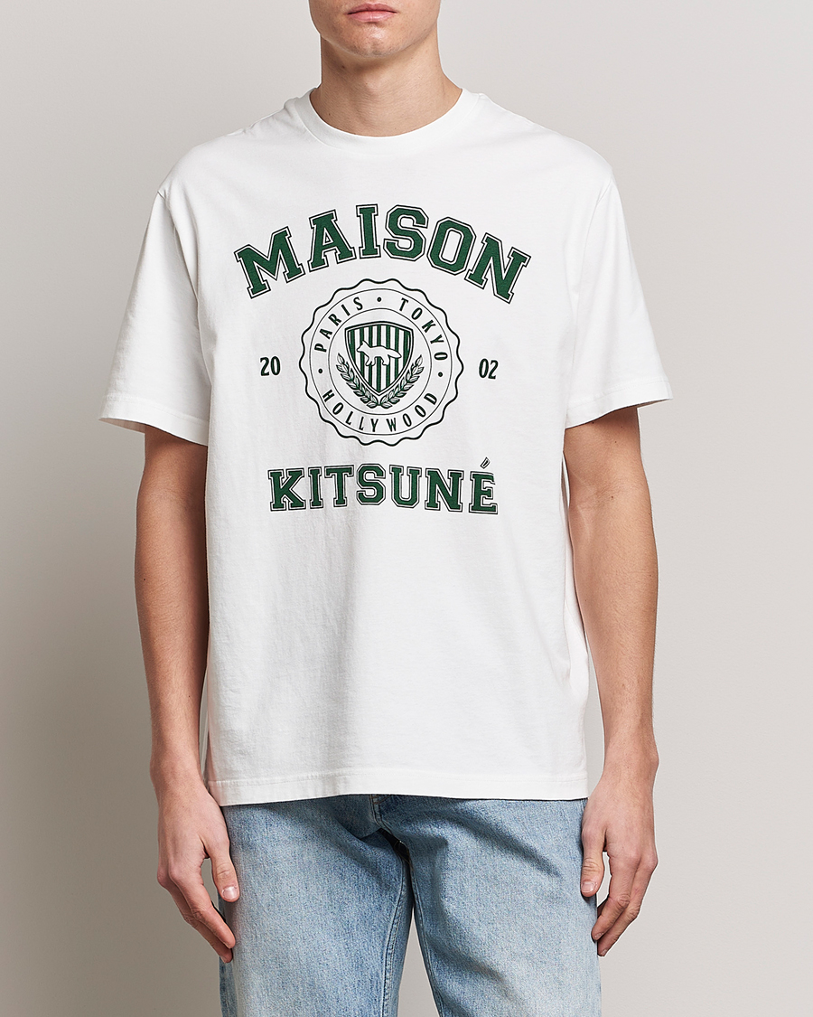 Herren | T-Shirts | Maison Kitsuné | Varsity Comfort Tee Off White