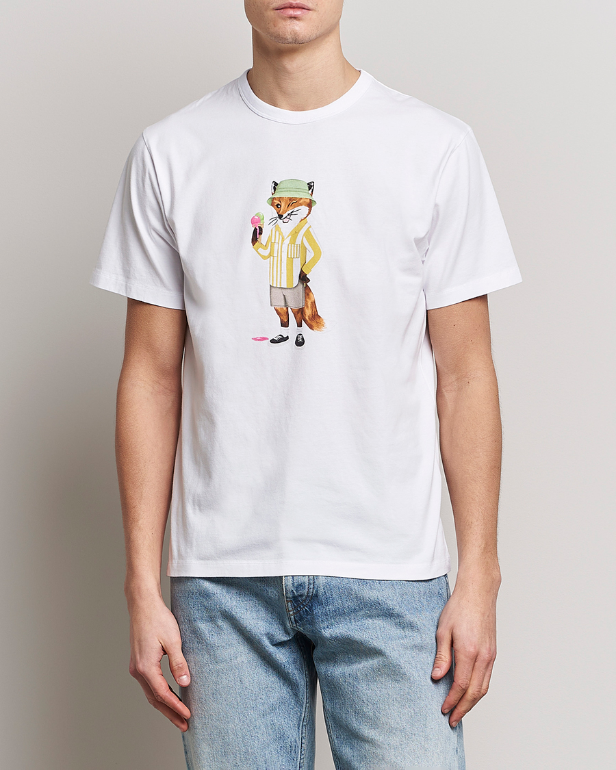 Herren | T-Shirts | Maison Kitsuné | Summer Fox Print Tee White