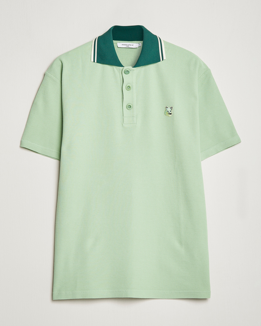 Herren | Poloshirts | Maison Kitsuné | Tonal Fox Head Polo Mint