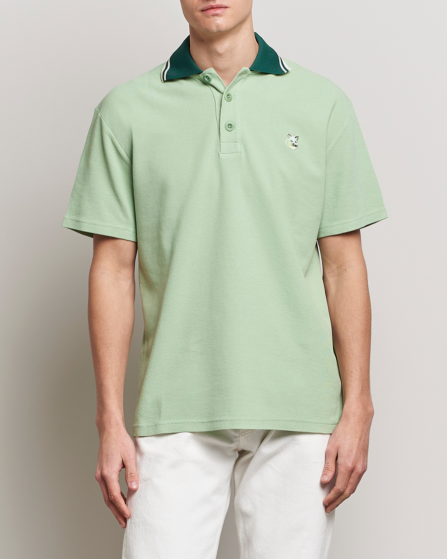 Herren | Poloshirts | Maison Kitsuné | Tonal Fox Head Polo Mint
