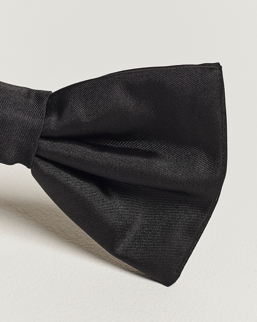 Herren | Silk Pre Tie Black | BOSS BLACK | Silk Pre Tie Black