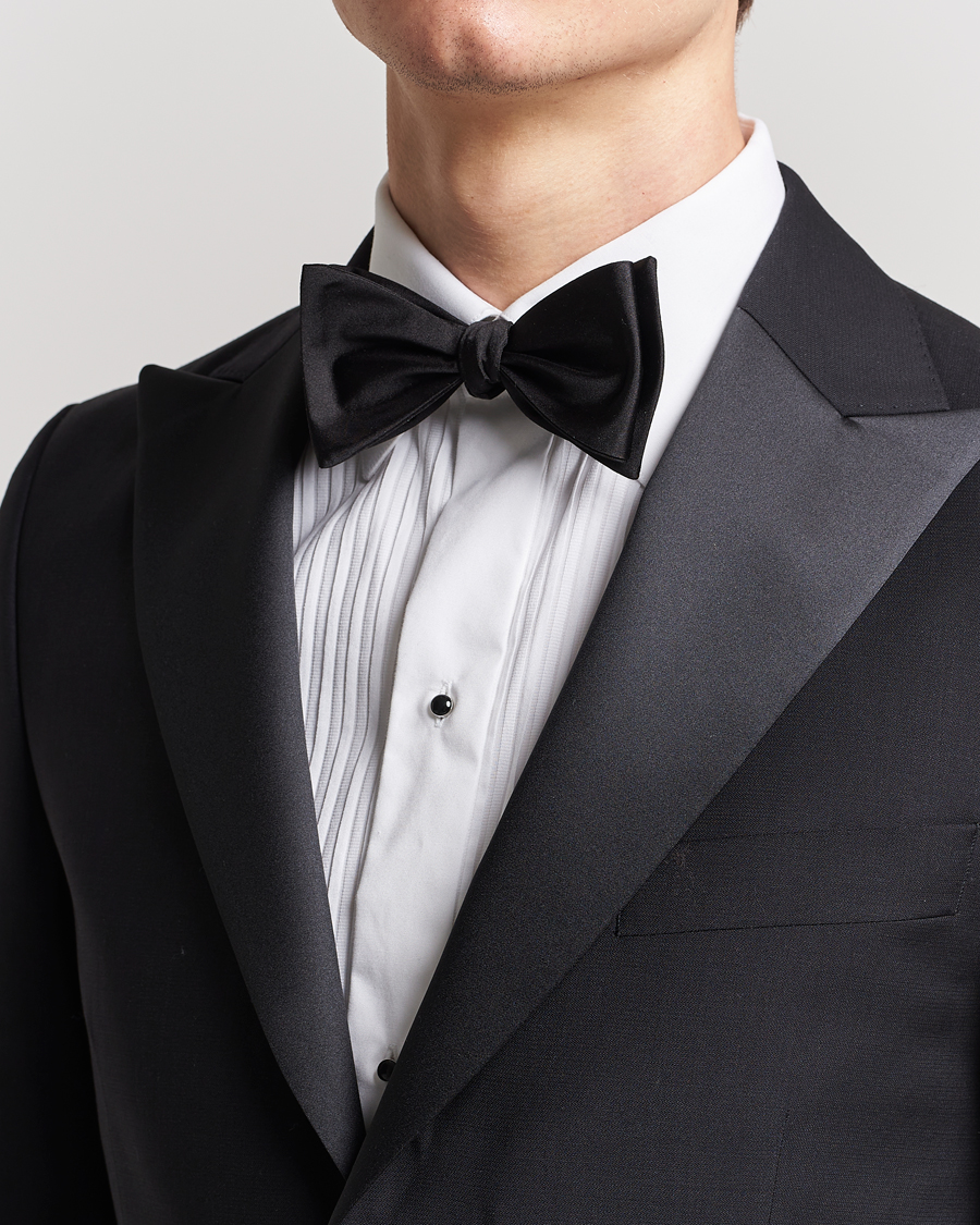 Herren | Silk Self Tie Black | BOSS BLACK | Silk Self Tie Black