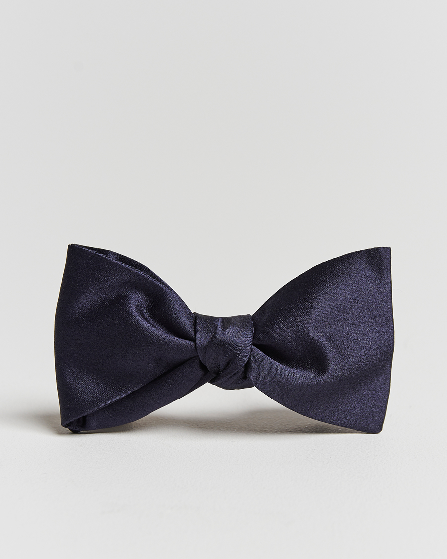 Herren | Fliegen | Amanda Christensen | Self Tie Silk Ceremony Navy