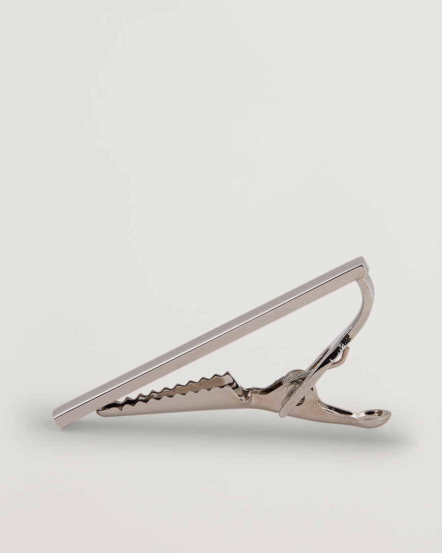 Herren | Amanda Christensen Tie Clip 4 cm Silver | Amanda Christensen | Tie Clip 4 cm Silver