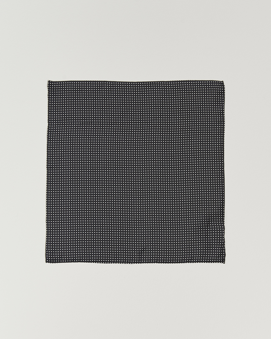 Herren | Amanda Christensen Handkerchief Dot Silk Black | Amanda Christensen | Handkerchief Dot Silk Black