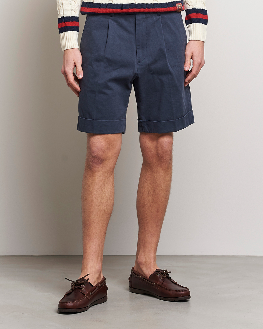 Herren | Shorts | Baracuta | Gabardine Chino Shorts Navy