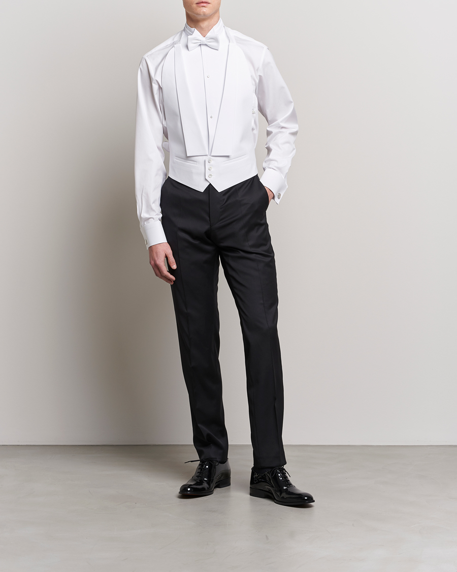 Men | Dress Shirts | Stenströms | Evening Waistcoat White