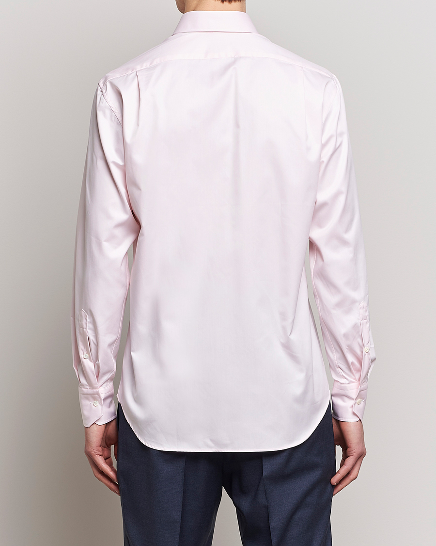 Herren | Hemden | Stenströms | Fitted Body Cut Away Shirt Pink