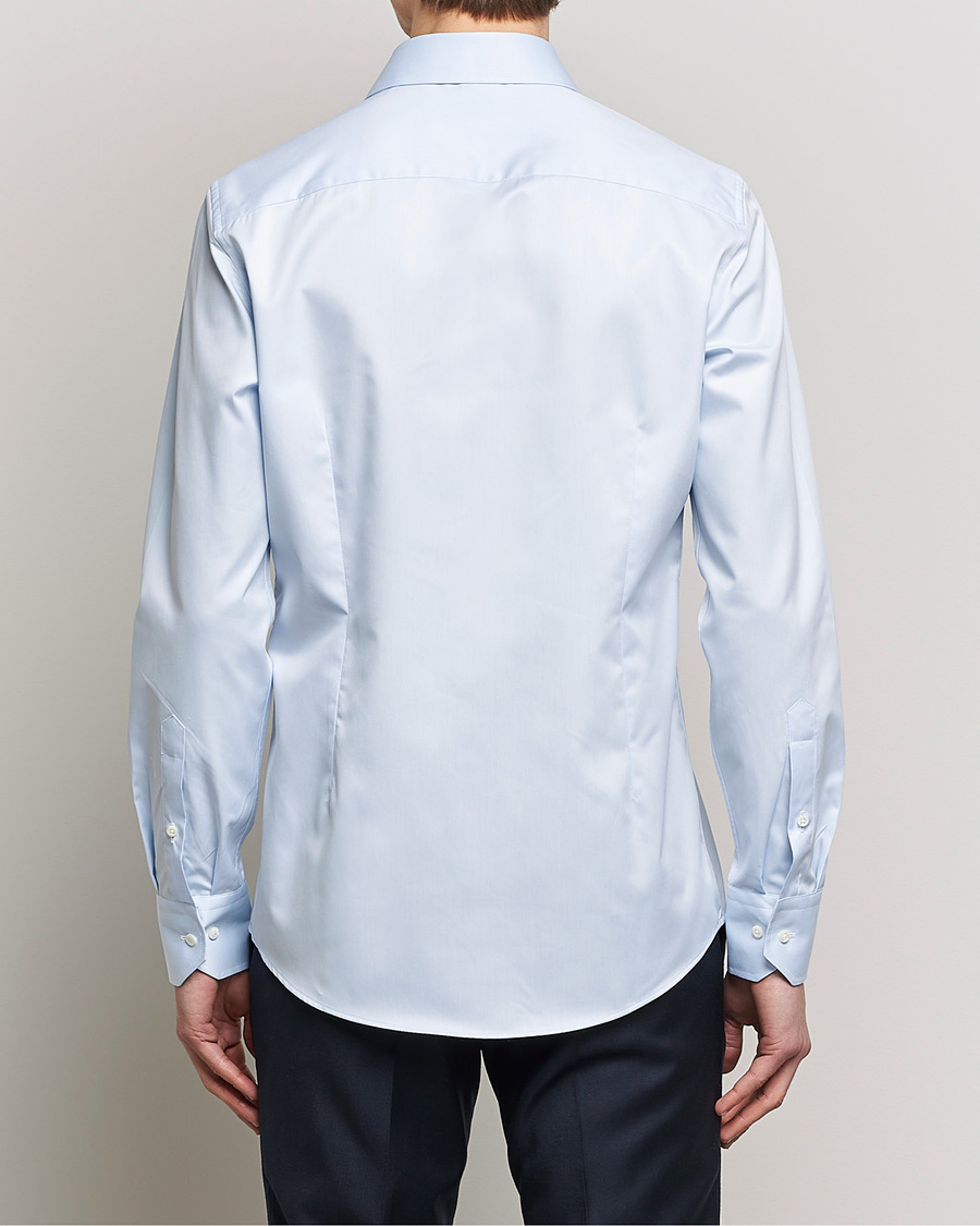 Herren | Hemden | Stenströms | Slimline Kent Collar Shirt Light Blue