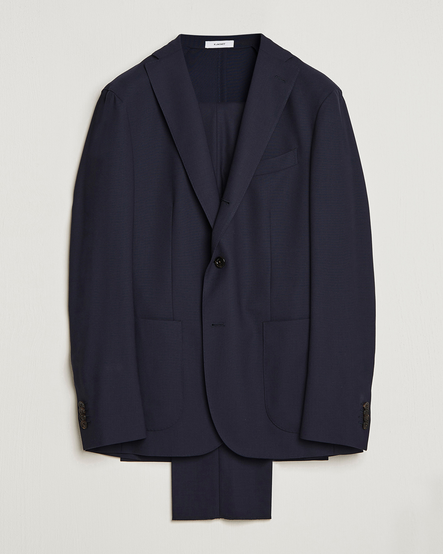 Herren | Anzüge | Boglioli | K Jacket Wool Suit Navy