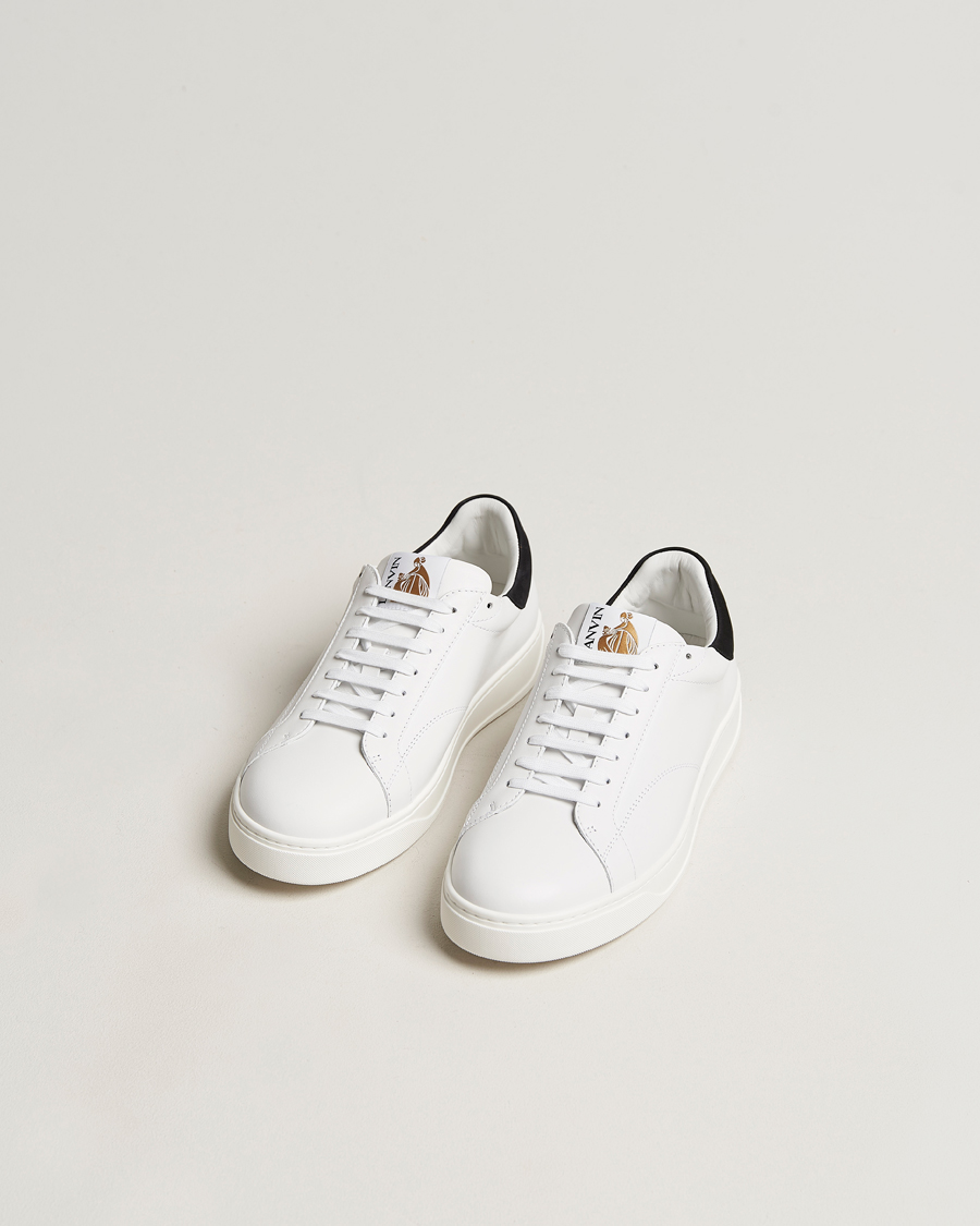 Herren | Lanvin DBB0 Plain Sneaker White/Black | Lanvin | DBB0 Plain Sneaker White/Black