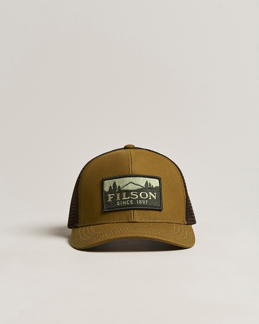 Herren | Filson Logger Mesh Cap Dark Tan | Filson | Logger Mesh Cap Dark Tan