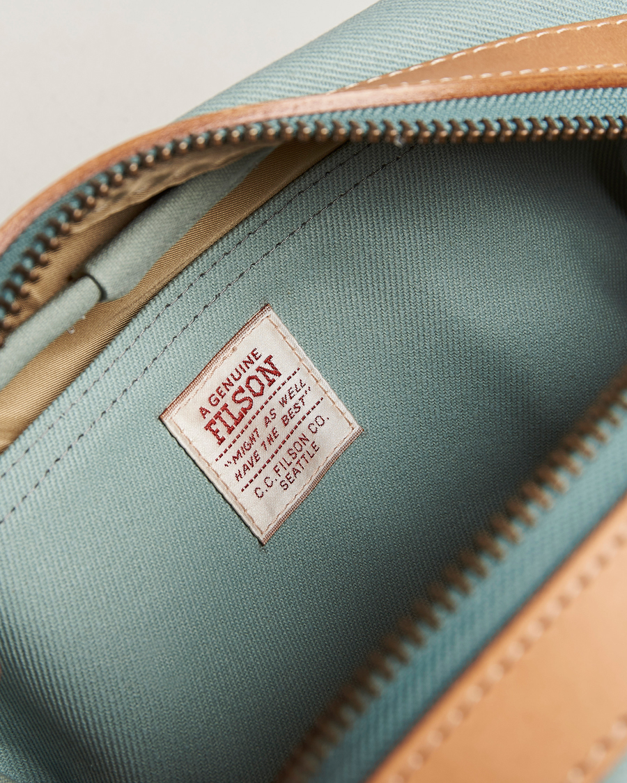 Herren | Filson Rugged Twill Travel Kit Lake Green | Filson | Rugged Twill Travel Kit Lake Green