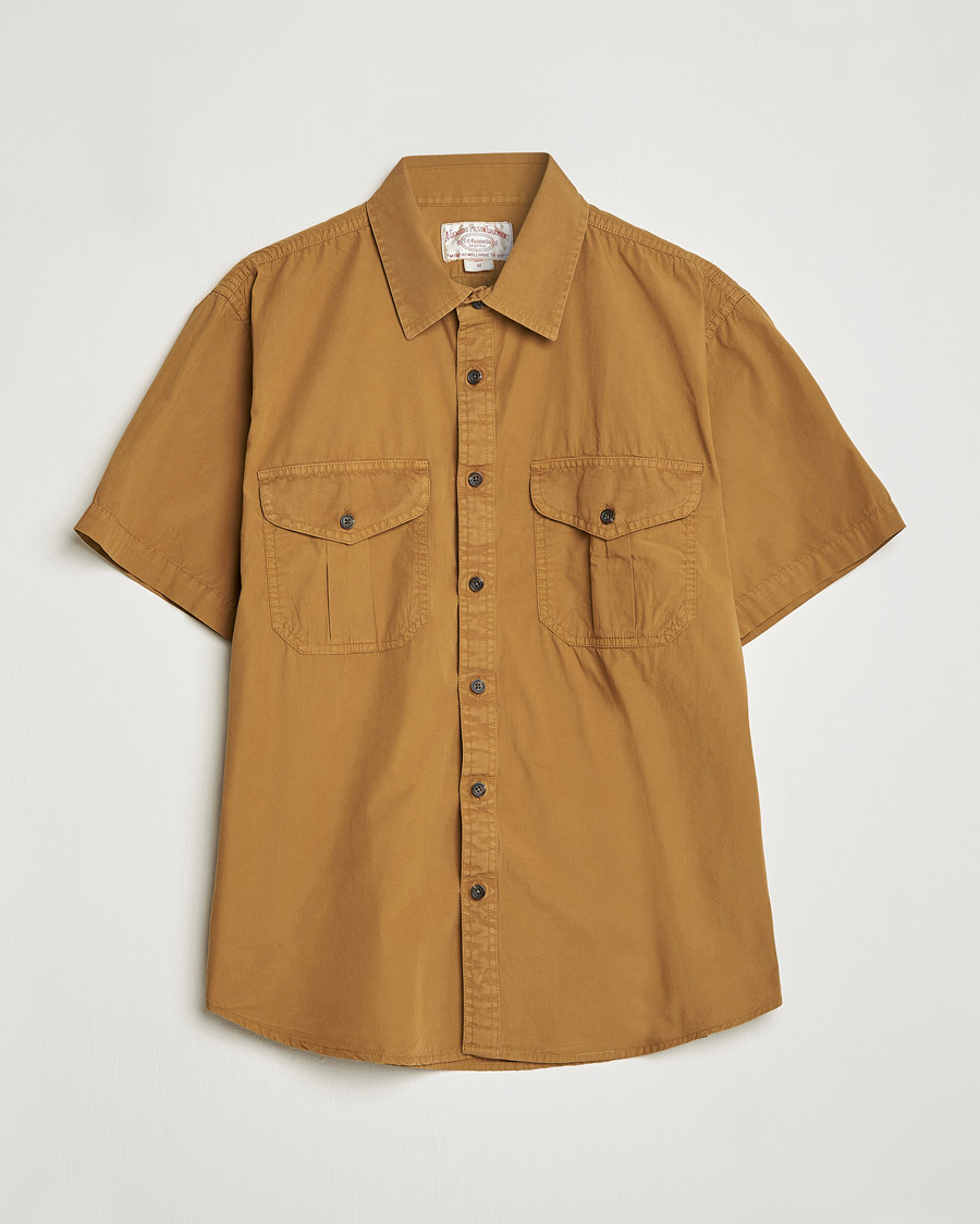 Herren | Hemden | Filson | Washed Feather Cloth Short Sleeve Shirt Gold Ochre