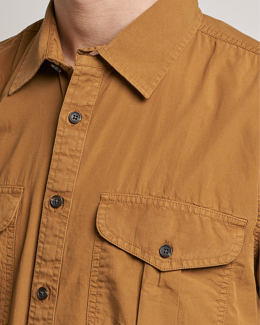 Herren | Hemden | Filson | Washed Feather Cloth Short Sleeve Shirt Gold Ochre