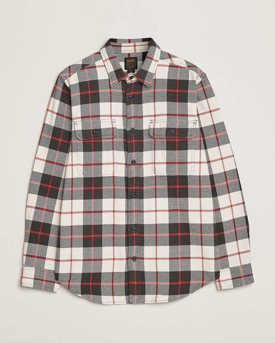Herren | Hemden | Filson | Vintage Flannel Work Shirt Natural/Charcoal