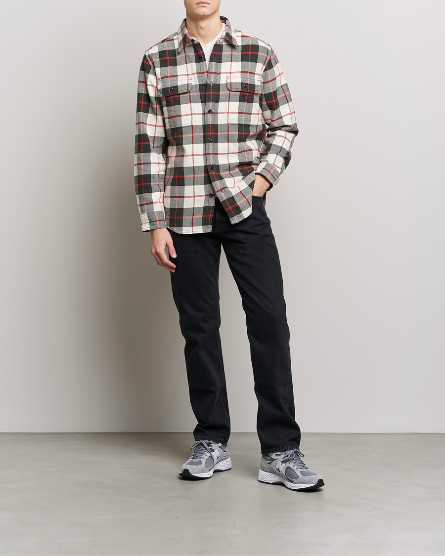 Herren | Hemden | Filson | Vintage Flannel Work Shirt Natural/Charcoal