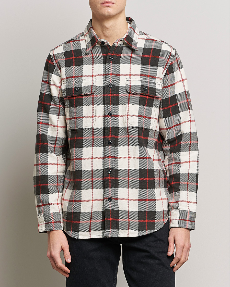 Herren | Hemden | Filson | Vintage Flannel Work Shirt Natural/Charcoal