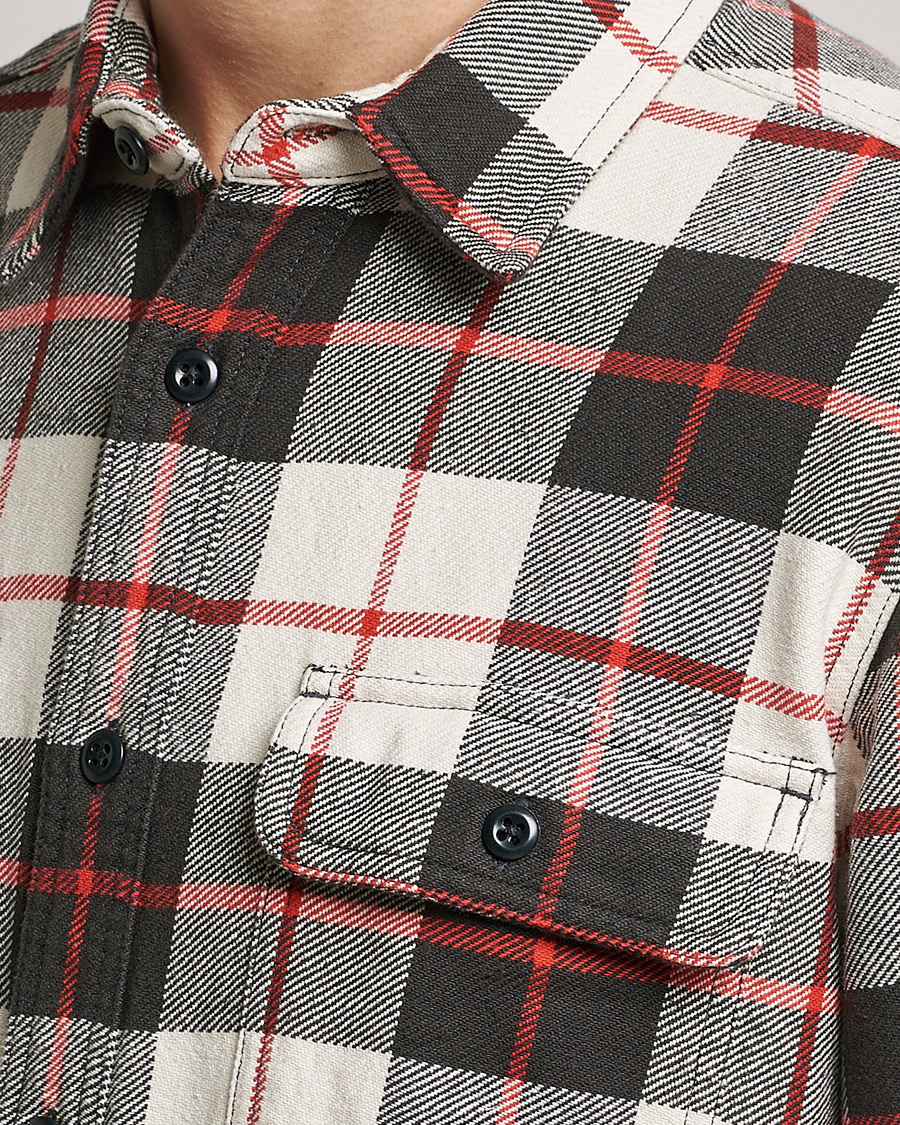 Herren | Hemden | Filson | Vintage Flannel Work Shirt Natural/Charcoal