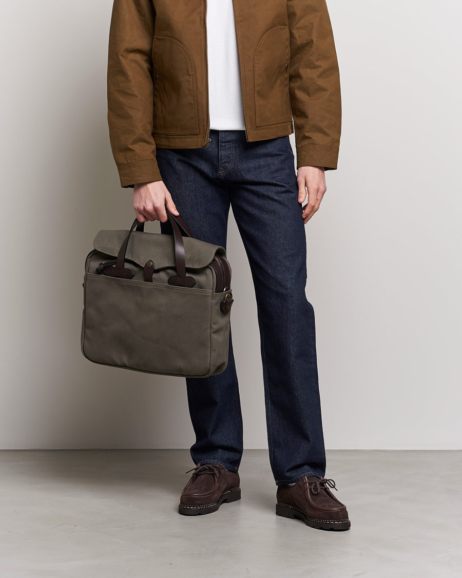Men | Bags | Filson | Original Briefcase Otter Green