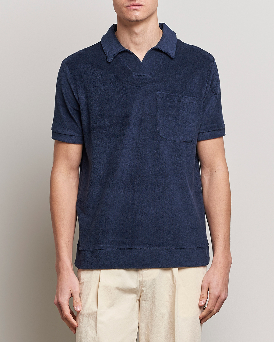 Herren | Poloshirts | The Resort Co | Terry Polo Shirt Navy
