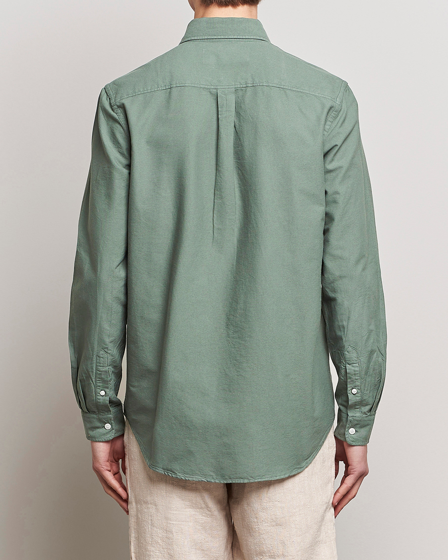 Herren | Hemden | A Day's March | Moorgate Dyed Oxford Shirt Dusty Green