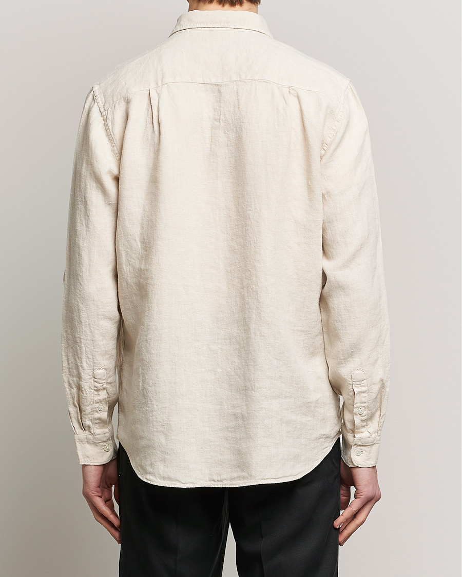 Herren | Hemden | A Day's March | Abu Linen Shirt Sand