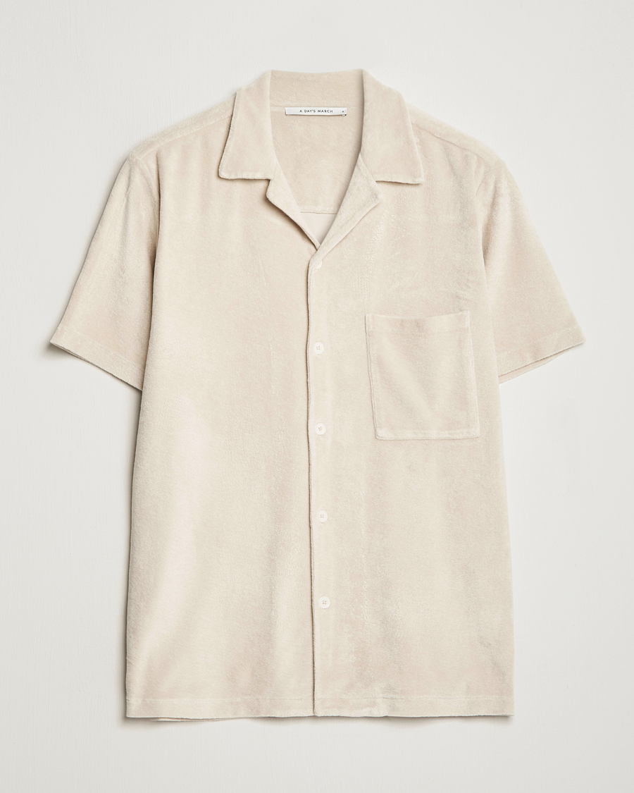 Herren | Hemden | A Day's March | Yamu Short Sleeve Terry Shirt Desert