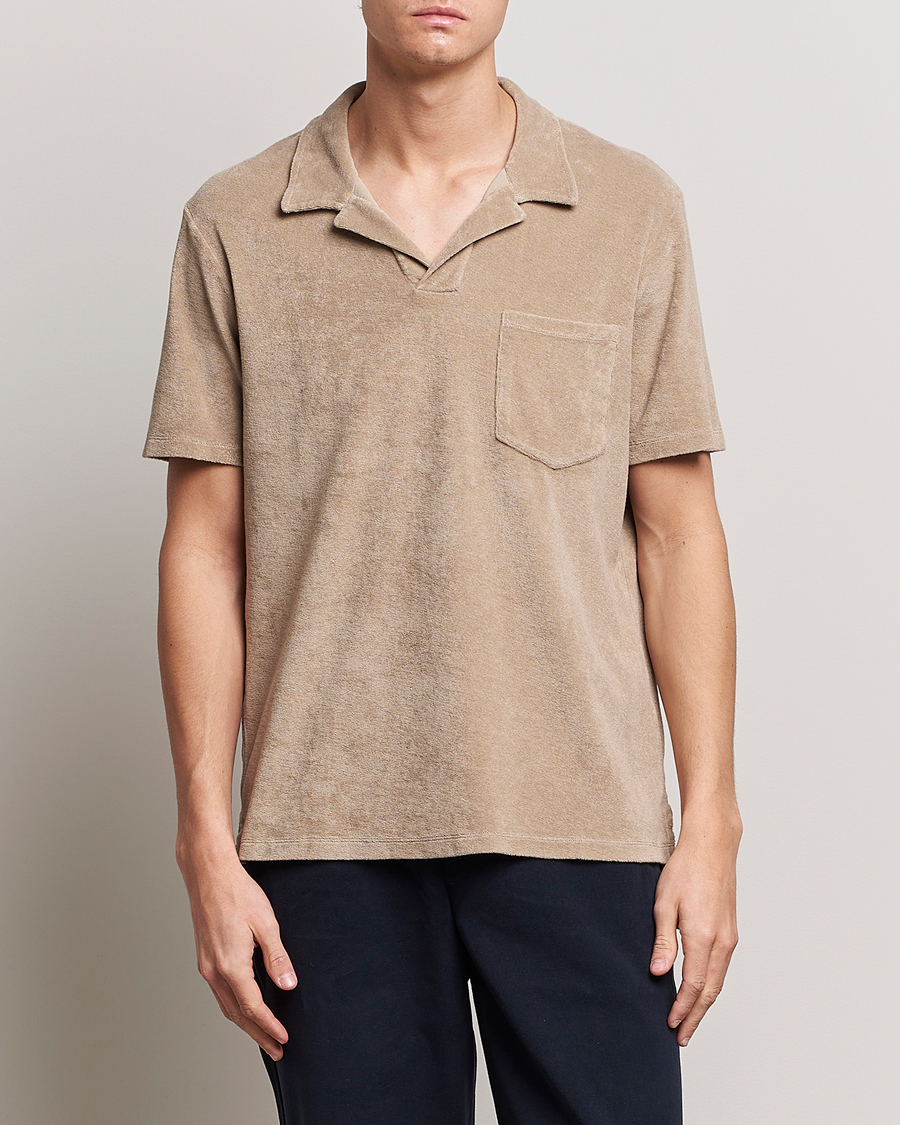 Herren | Poloshirts | A Day's March | Terry Polo Khaki