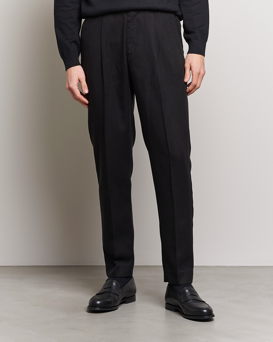 Herren | Hosen | A Day's March | Smart Trouser Tencel Black