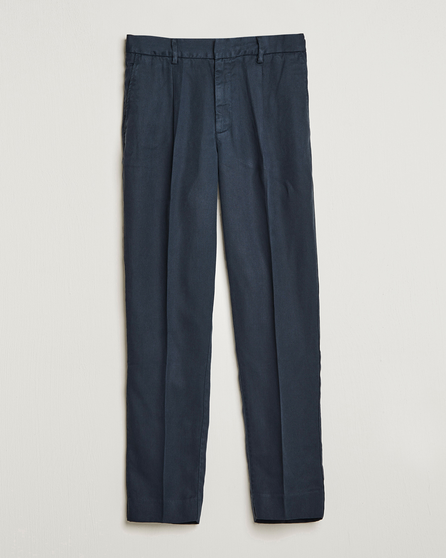 Herren | Hosen | A Day's March | Smart Trouser Tencel Navy