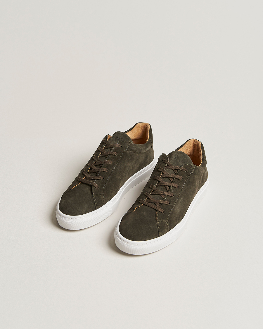 Herren | A Day's March Marching Suede Sneaker Dark Olive | A Day's March | Marching Suede Sneaker Dark Olive