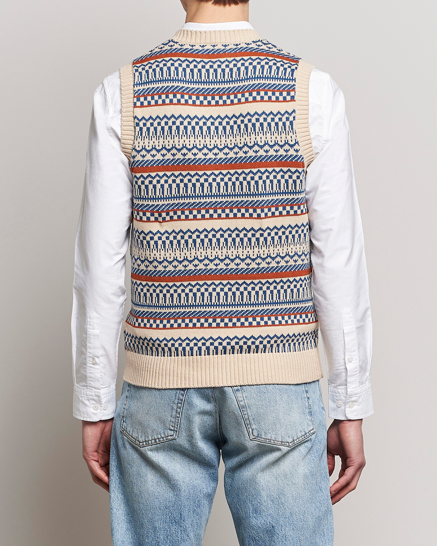 Herren | Pullover | BEAMS PLUS | Knit Fairisle Vest Natural