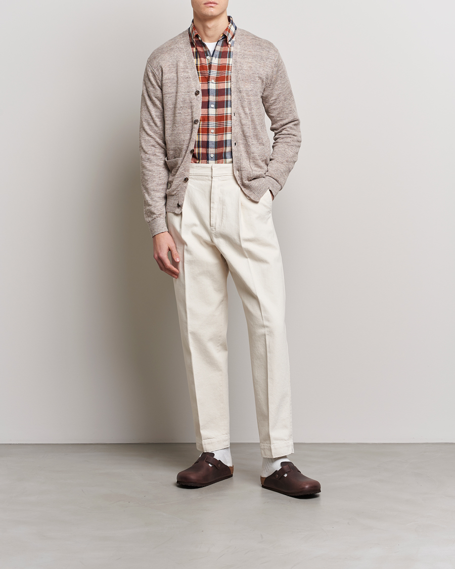 Herren | Pullover | BEAMS PLUS | Linen Cardigan Beige
